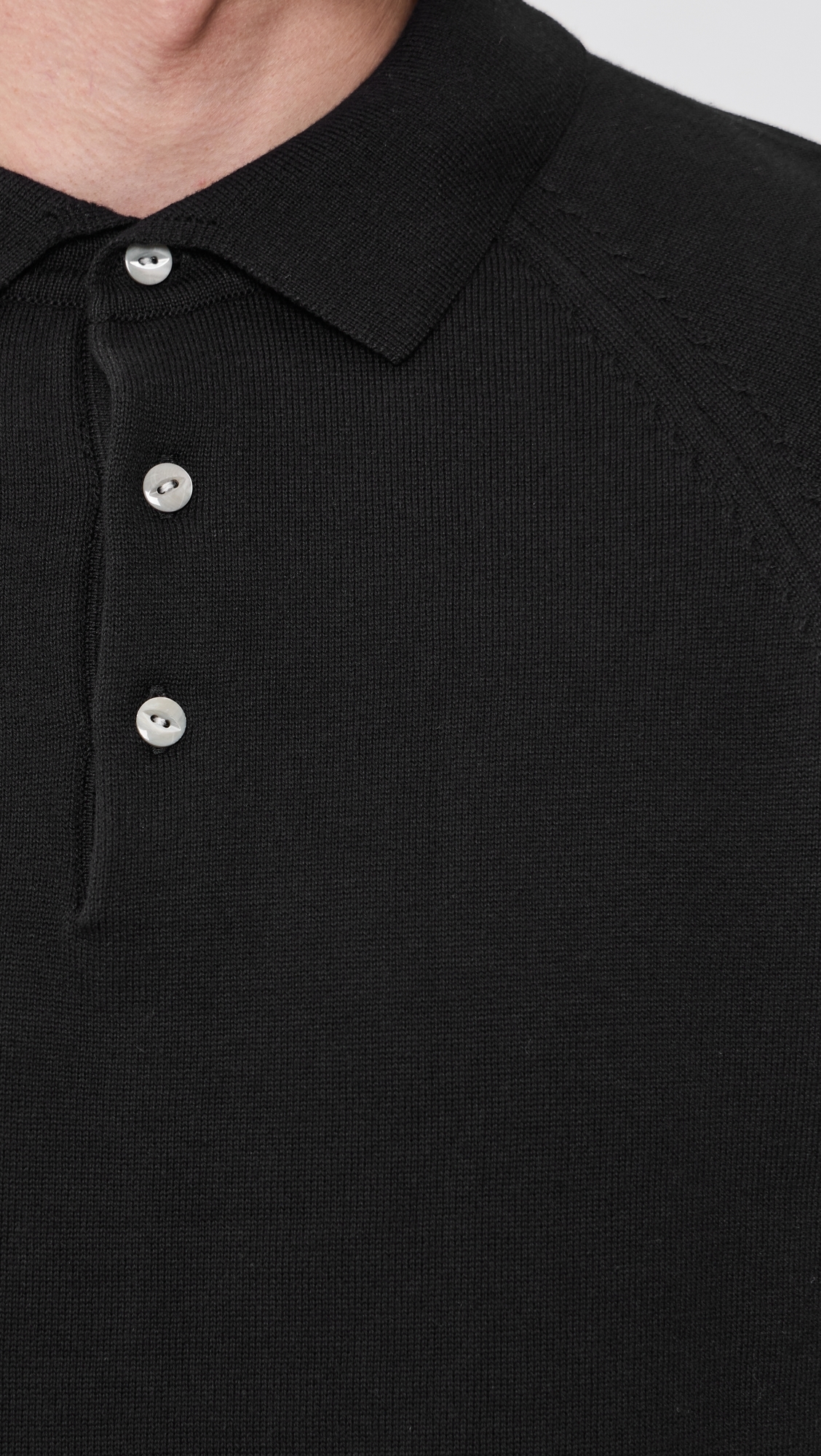 Madison Cotton Polo Black