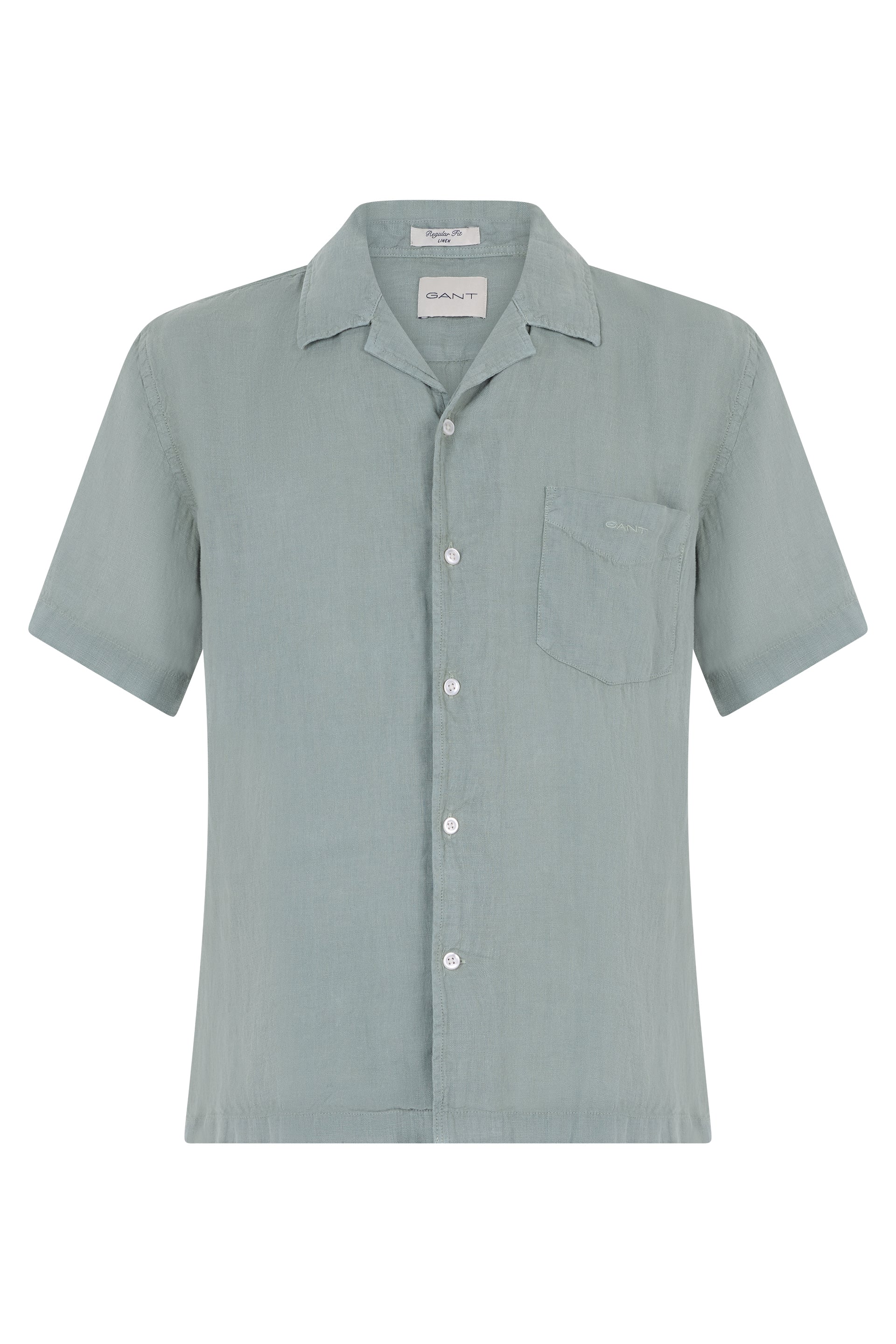 Short-Sleeved Linen Shirt