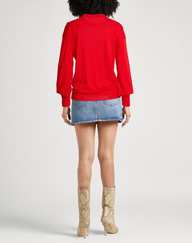 Woman Sweater Red Size M Merino Wool