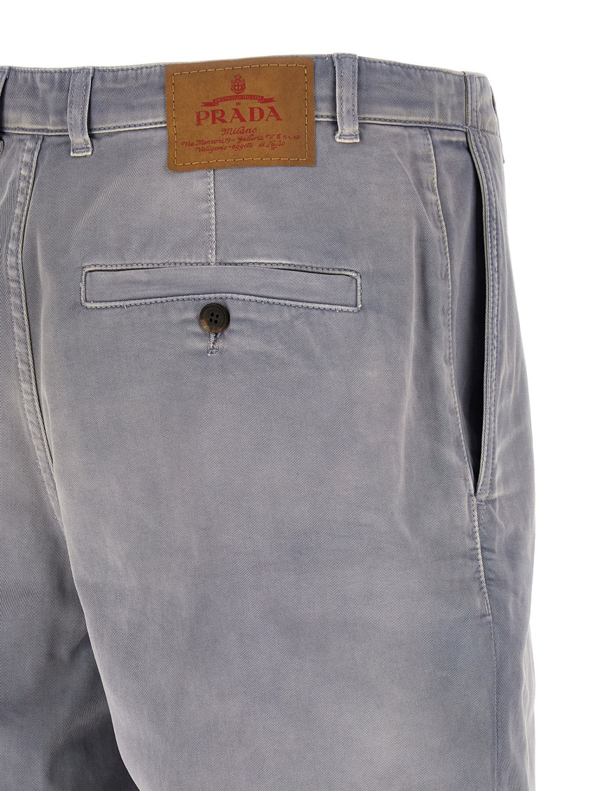 Grey Cotton Shorts