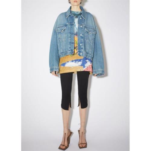 Cropped denim jacket - Blue