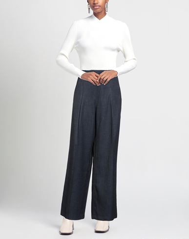 Woman Pants Midnight blue Size 10 Polyester, Viscose, Elastane