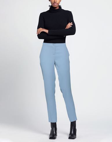 Woman Pants Pastel blue Size 8 Polyester