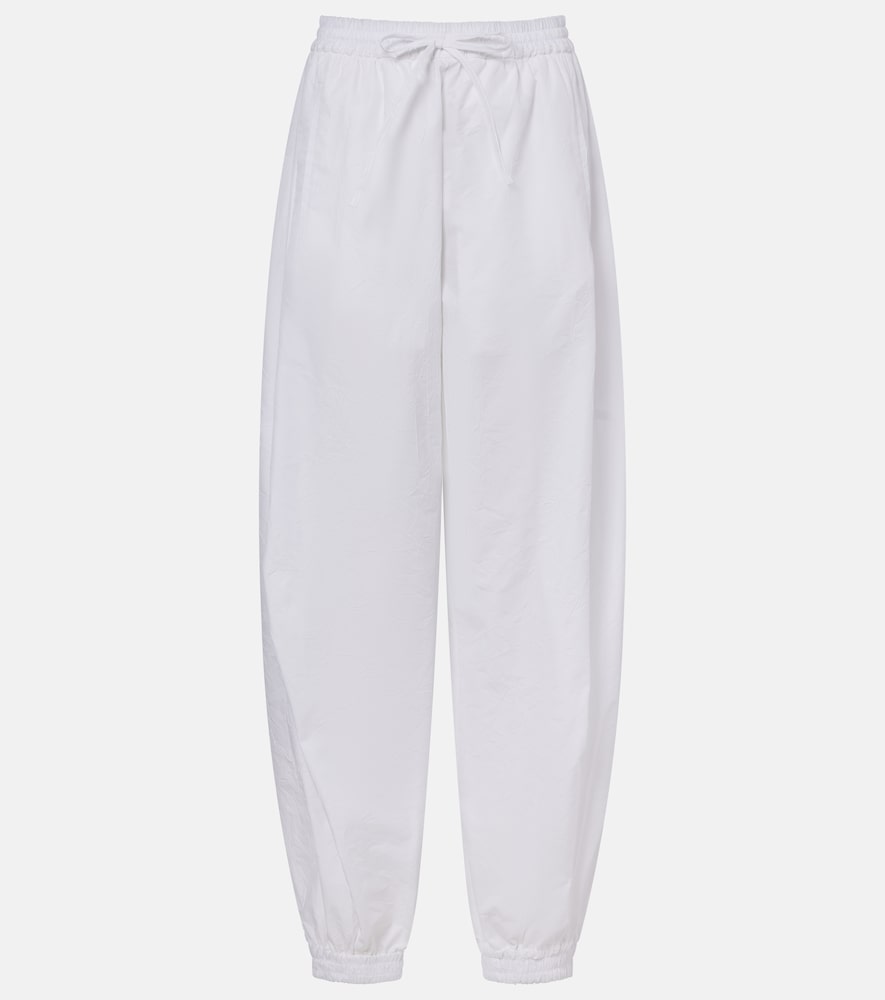 Róhe Cotton-blend wide-leg pants