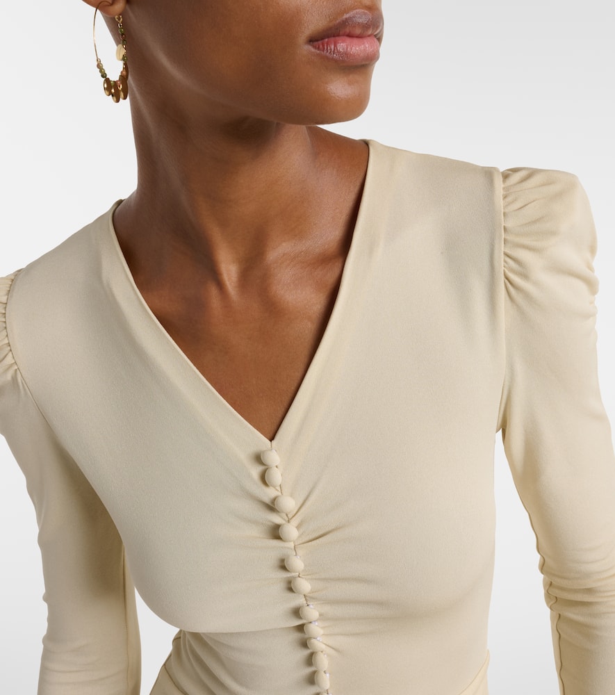 Nejma gathered midi dress