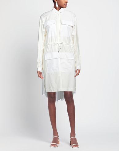 Woman Mini dress White Size 2 Modal, Cupro, Acrylic Resin