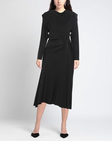 Isabel Marant Woman Midi dress Black Size 2 Viscose, Silk