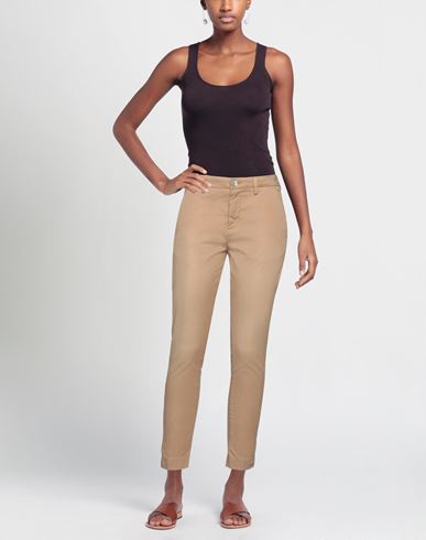 Aglini Woman Pants Beige Size 30 Cotton, Elastane