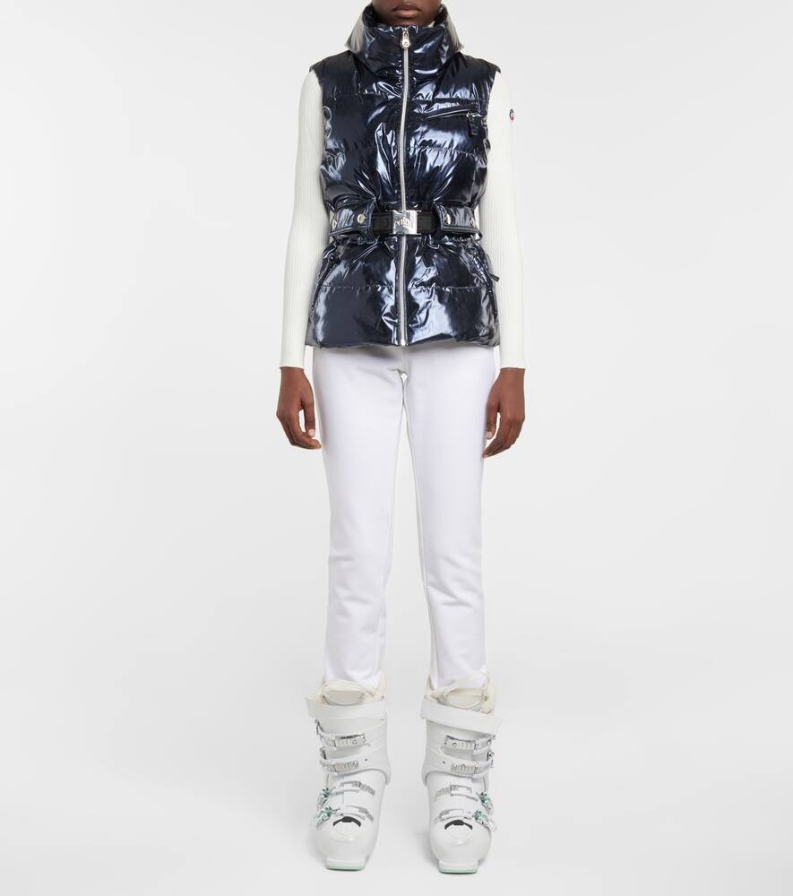 Clara Met metallic puffer vest