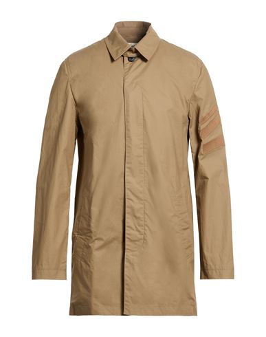 Man Overcoat & Trench Coat Khaki Size 40 Cotton