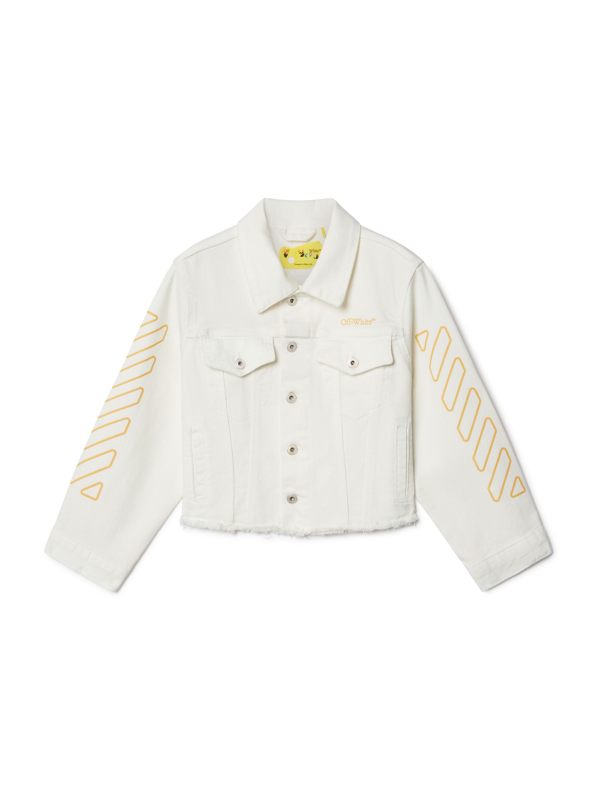 Diagonal Bookish Denim Jacket
