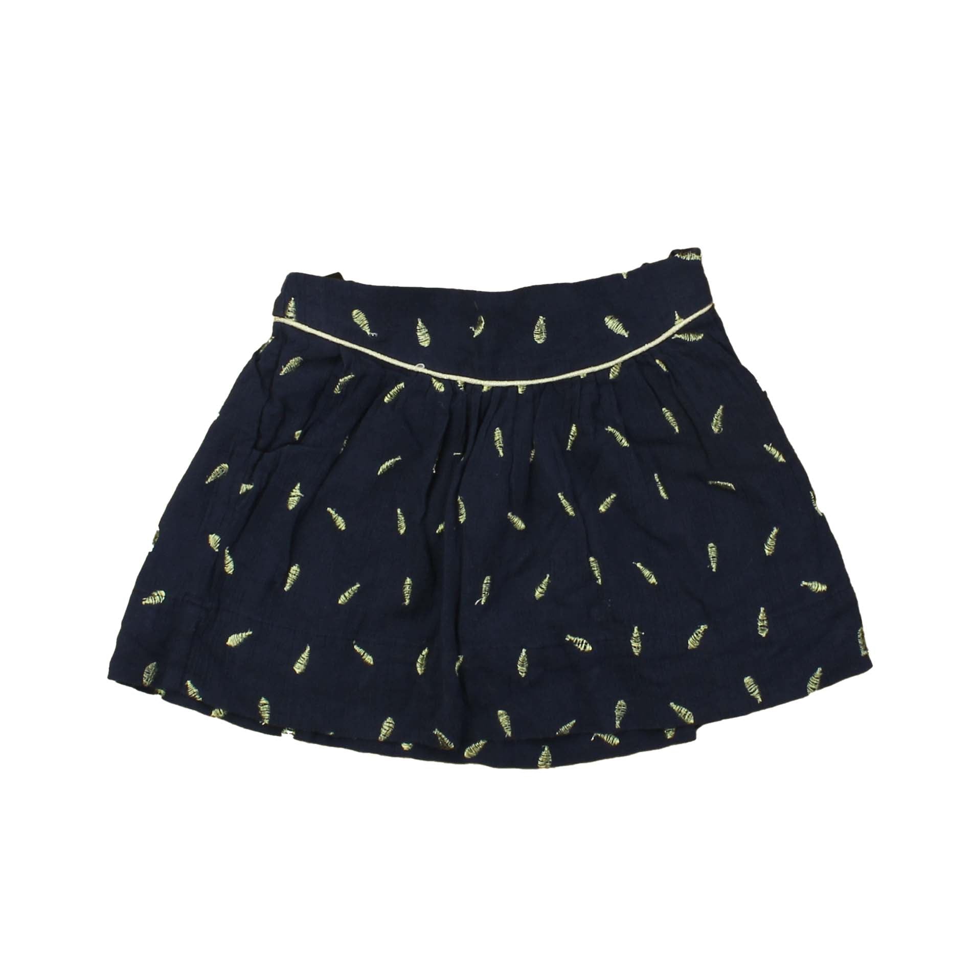 Girls Blue Gold Skirt