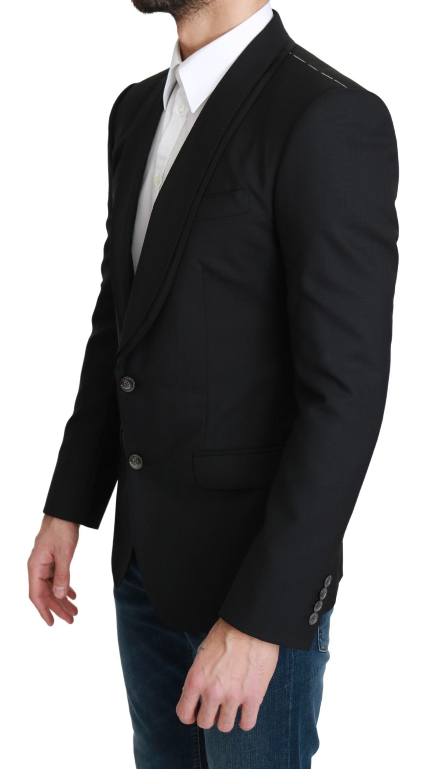 Virgin Wool Blazer — Black