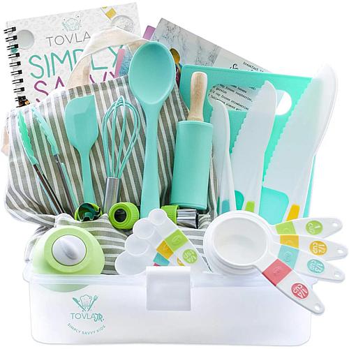 Kids Cooking and Baking Gift Set with Storage Case
