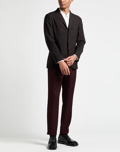 Man Blazer Dark brown Size 42 Virgin Wool