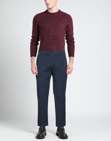 Man Pants Navy Size XXL Cotton, Elastane