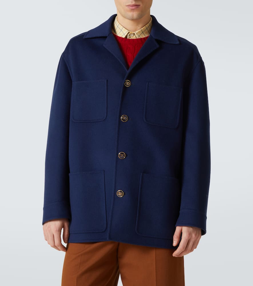 Wool and cashmere overshirt