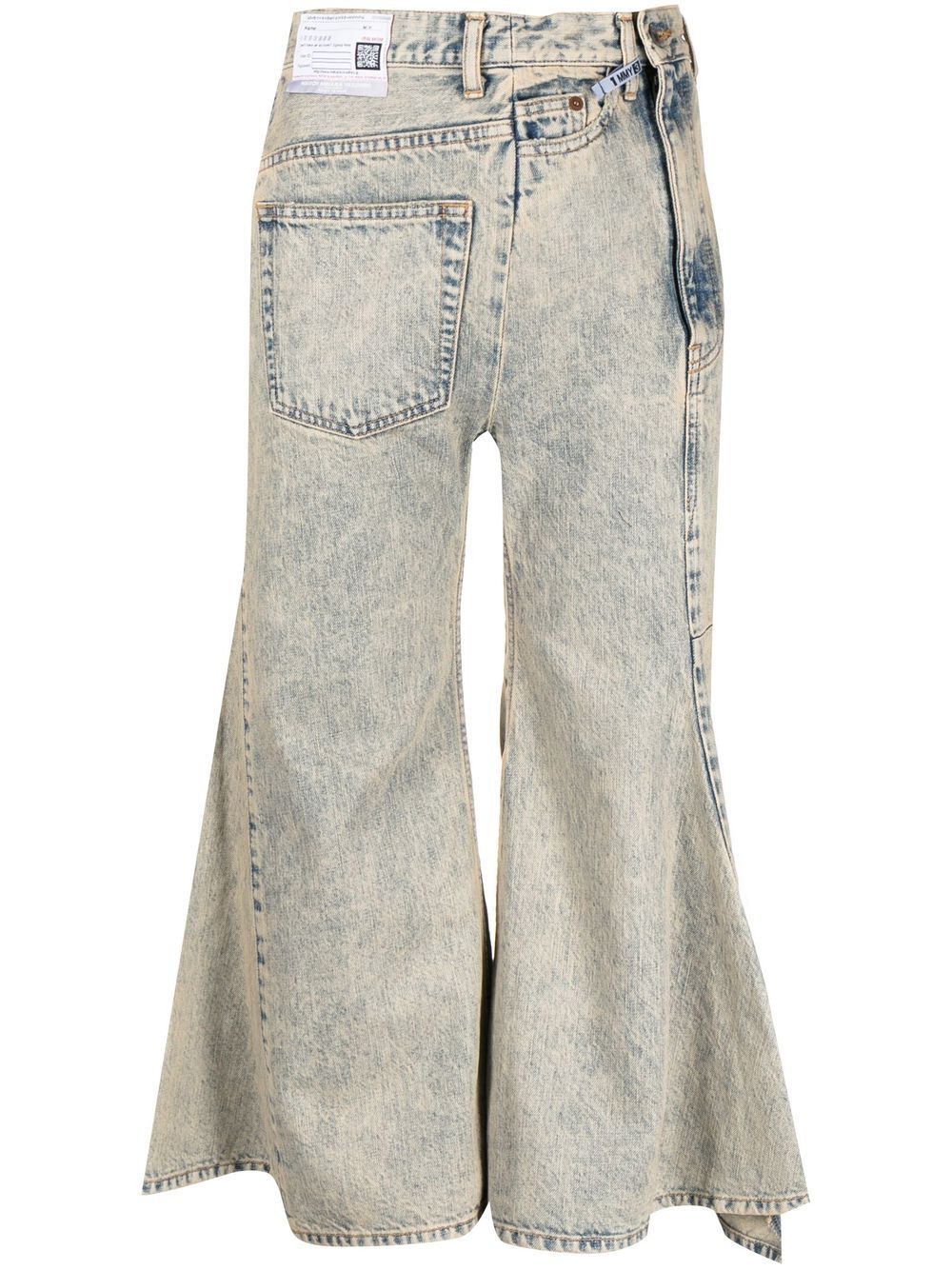 Cropped flared denim jeans - Blue