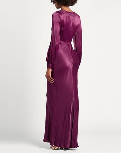 Woman Maxi dress Purple Size 10 Viscose