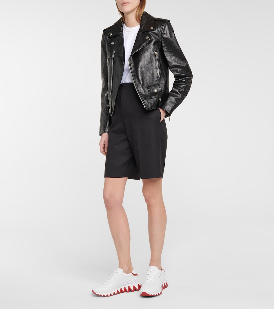 Loubishark leather sneakers