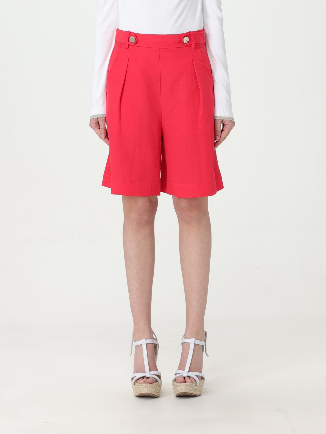 Short Woman color Red