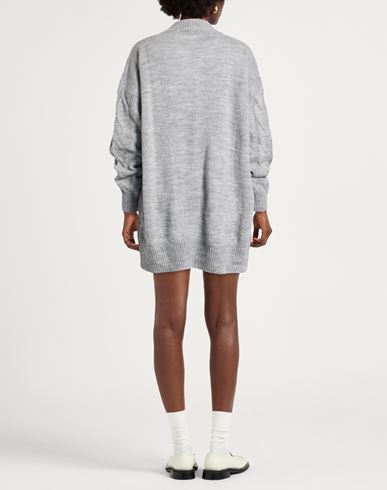Woman Mini dress Light grey Size ONESIZE Acrylic, Wool, Viscose, Alpaca wool