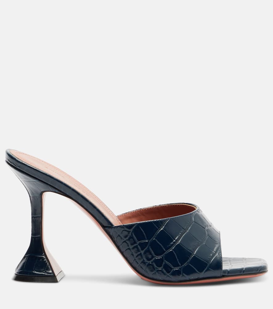 Lupita croc-effect leather mules