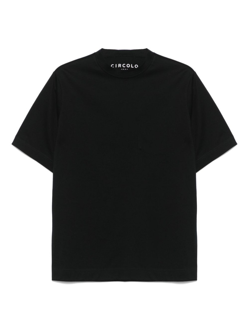 Black Crewneck Cotton T-shirt