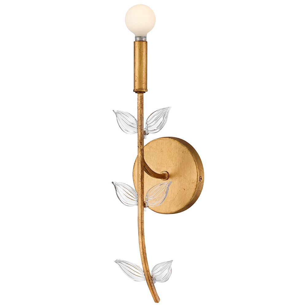 Distressed Brass LED Wall Sconce from the Aliso Collection