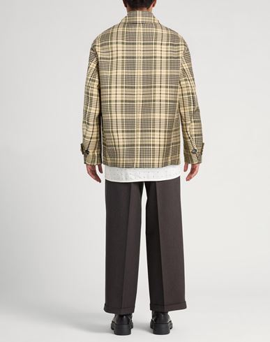 Man Jacket Beige Size L Cotton, Polyamide