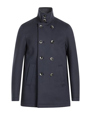 Man Coat Midnight blue Size 44 Wool, Cashmere