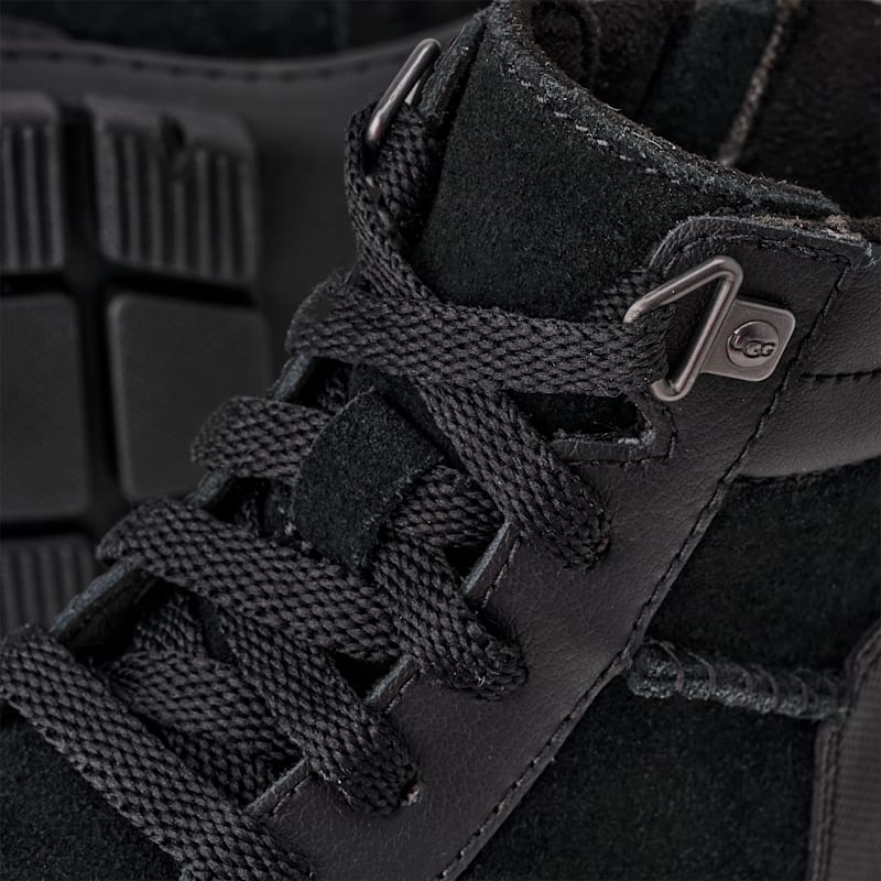 ® Kids' Ashton Weatherized Lace Up Suede Boots in Black