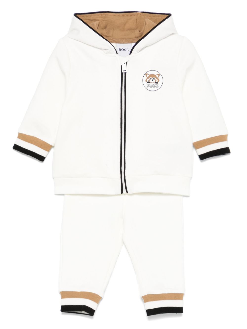 Logo-patch tracksuit - White