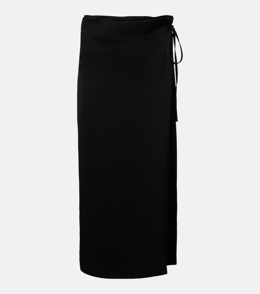 Hallie striped midi skirt