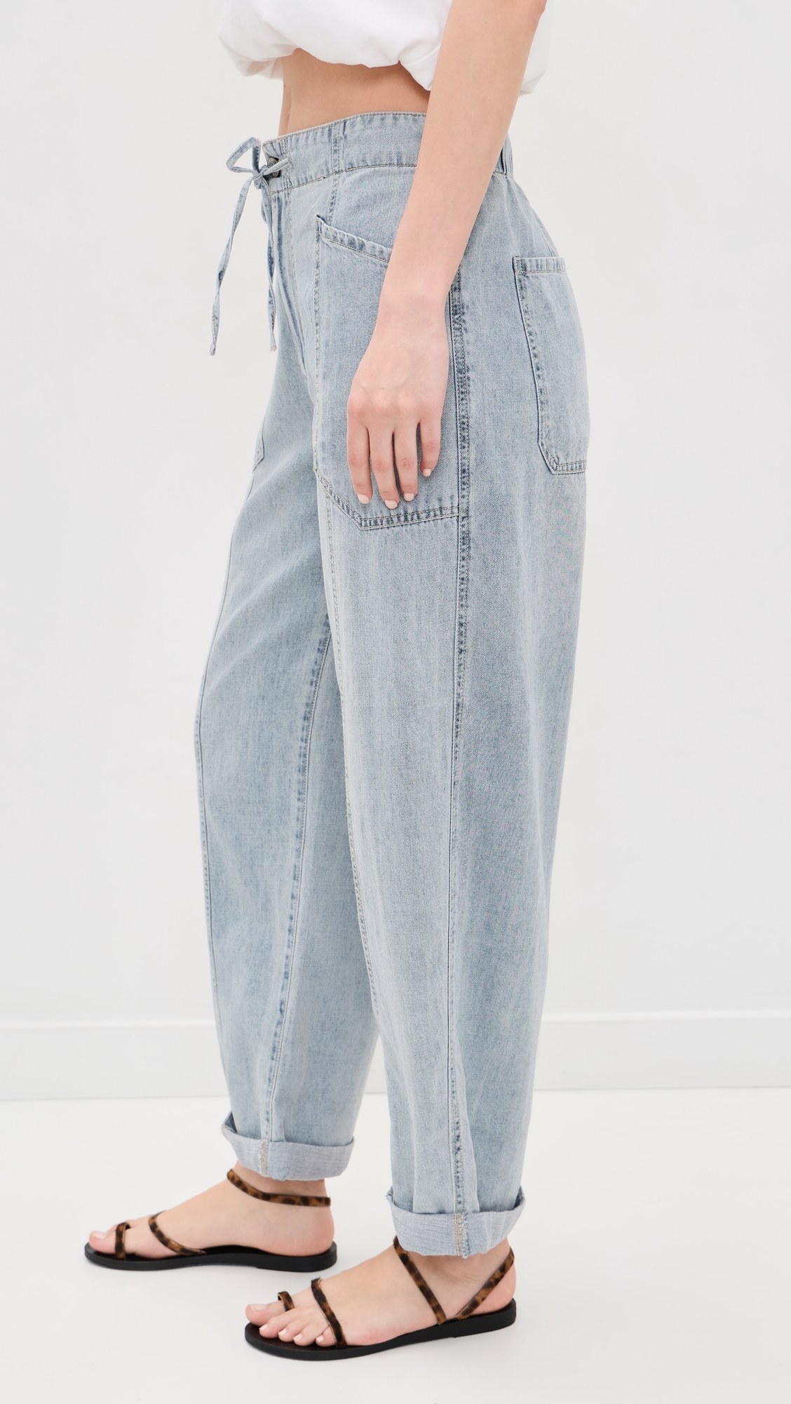 Villa Drawstring Jeans Wild Card
