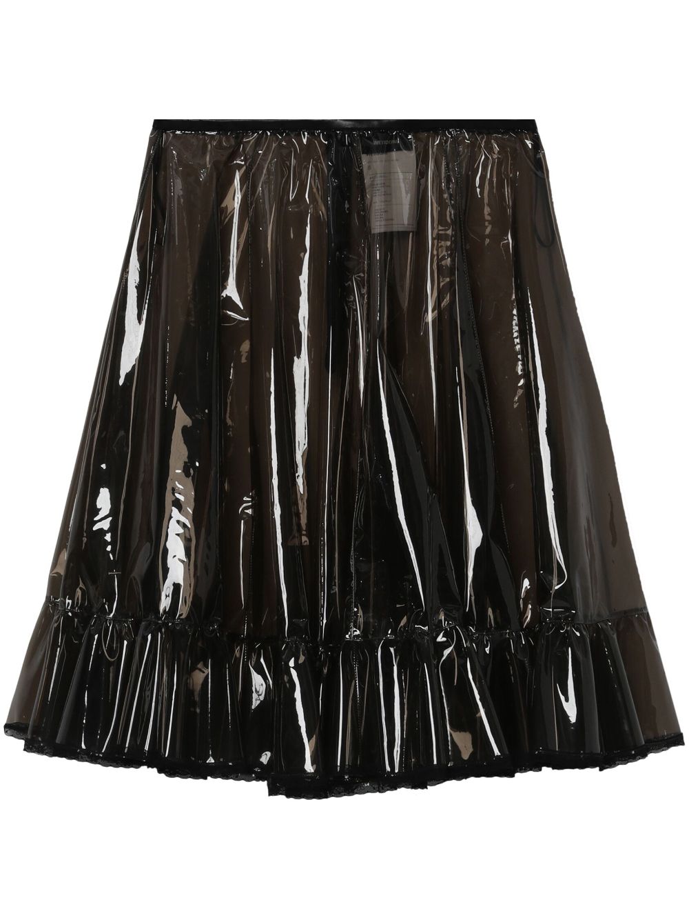 Ruffle-detailing skirt - Black
