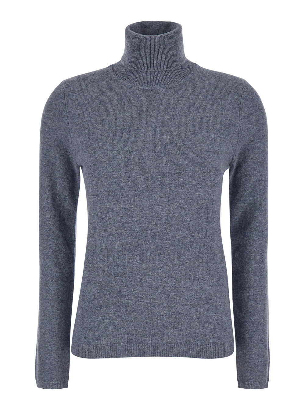 Cashmere Turtleneck Sweater — Gray