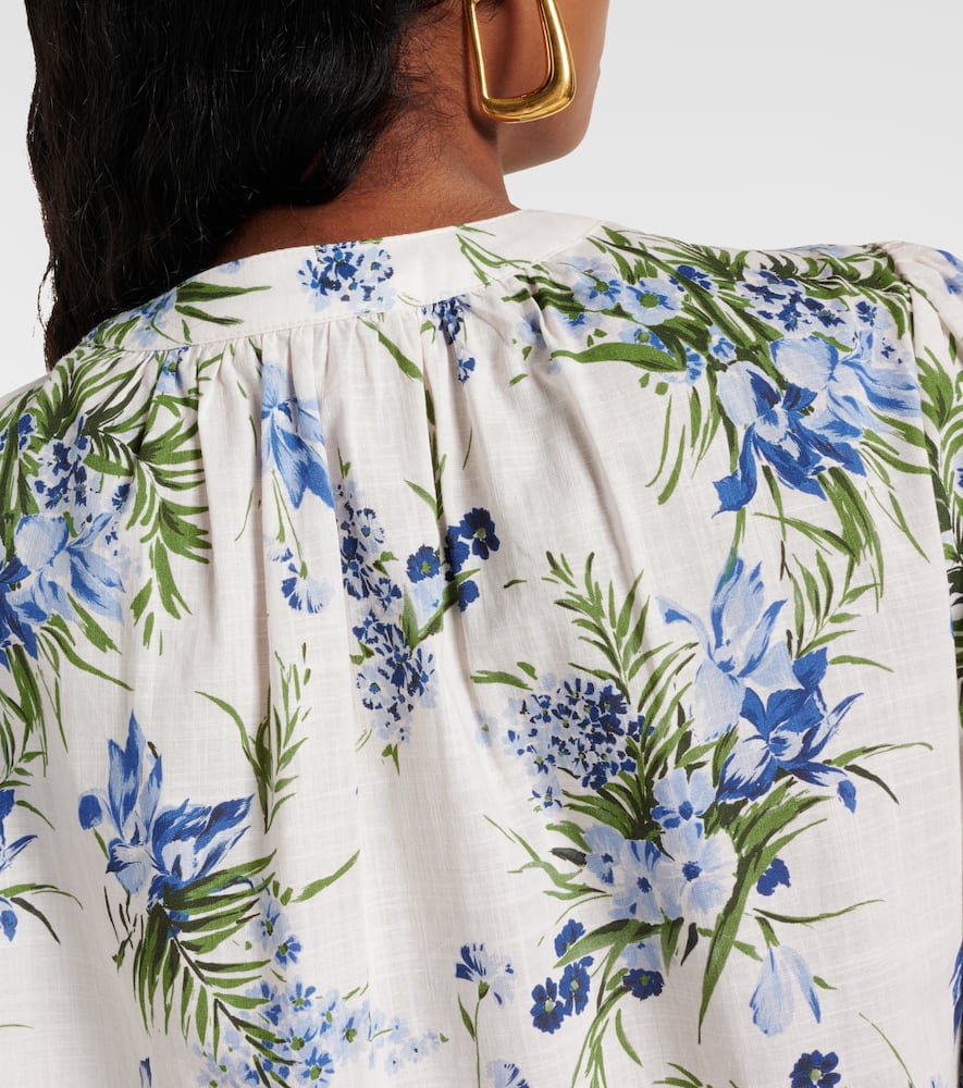 Veronica Beard Ashlynn floral cotton shirt