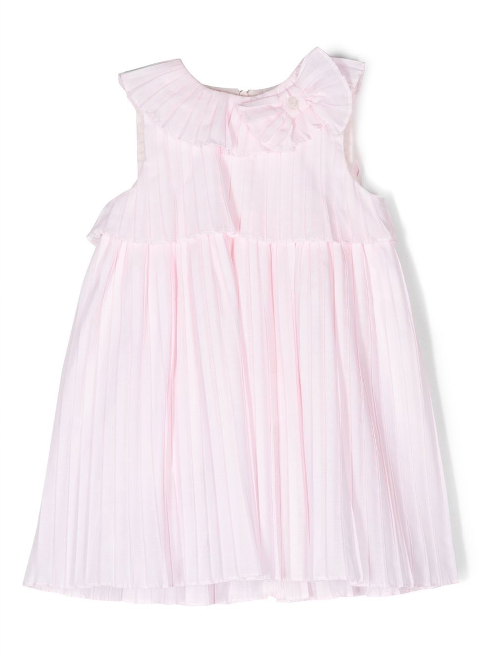 Bow-detail pleated dress - Pink