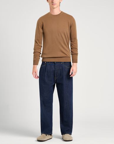Man Sweater Camel Size 44 Wool, Cashmere