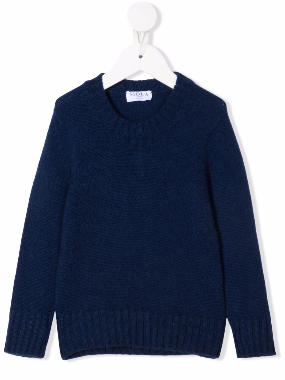 Crewneck knitted sweater - Blue