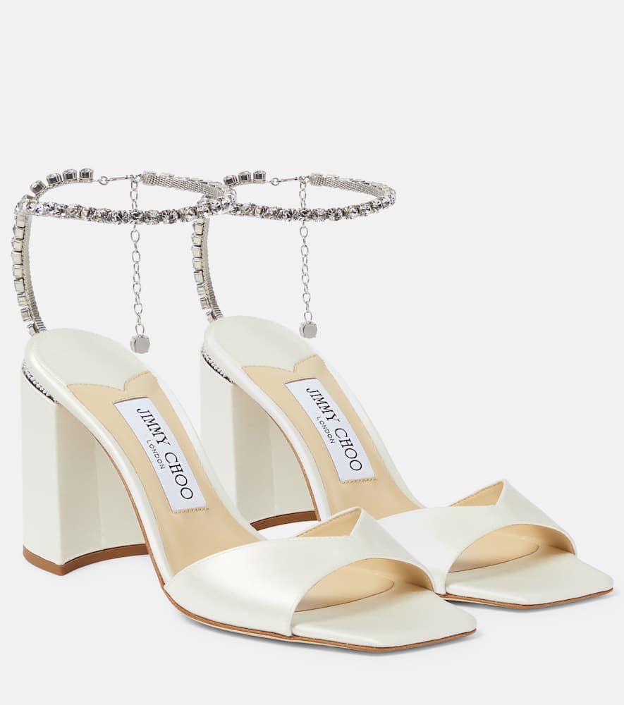 Saeda 85 embellished satin sandals