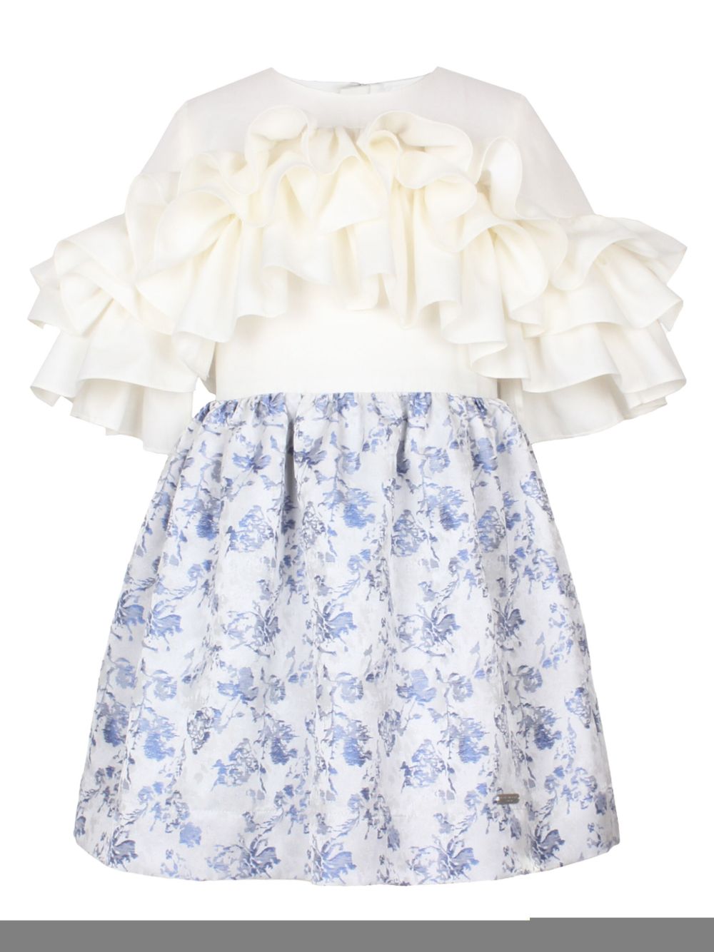 Floral-print dress - White