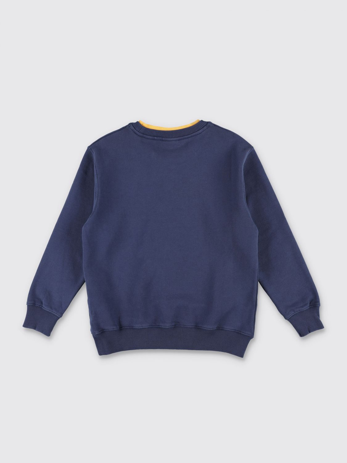 Layered-neck sweashirt - Blue