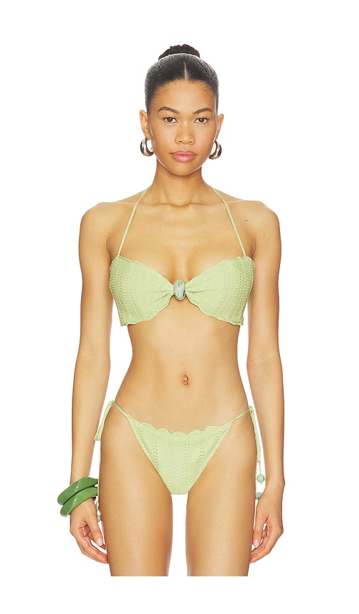 DEVON WINDSOR Kyla Top in Green. - L also in M, S