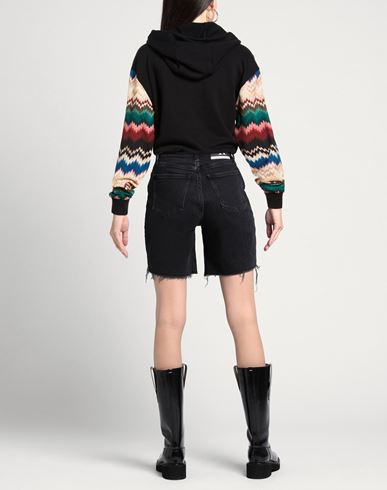 Woman Sweatshirt Black Size M Cotton