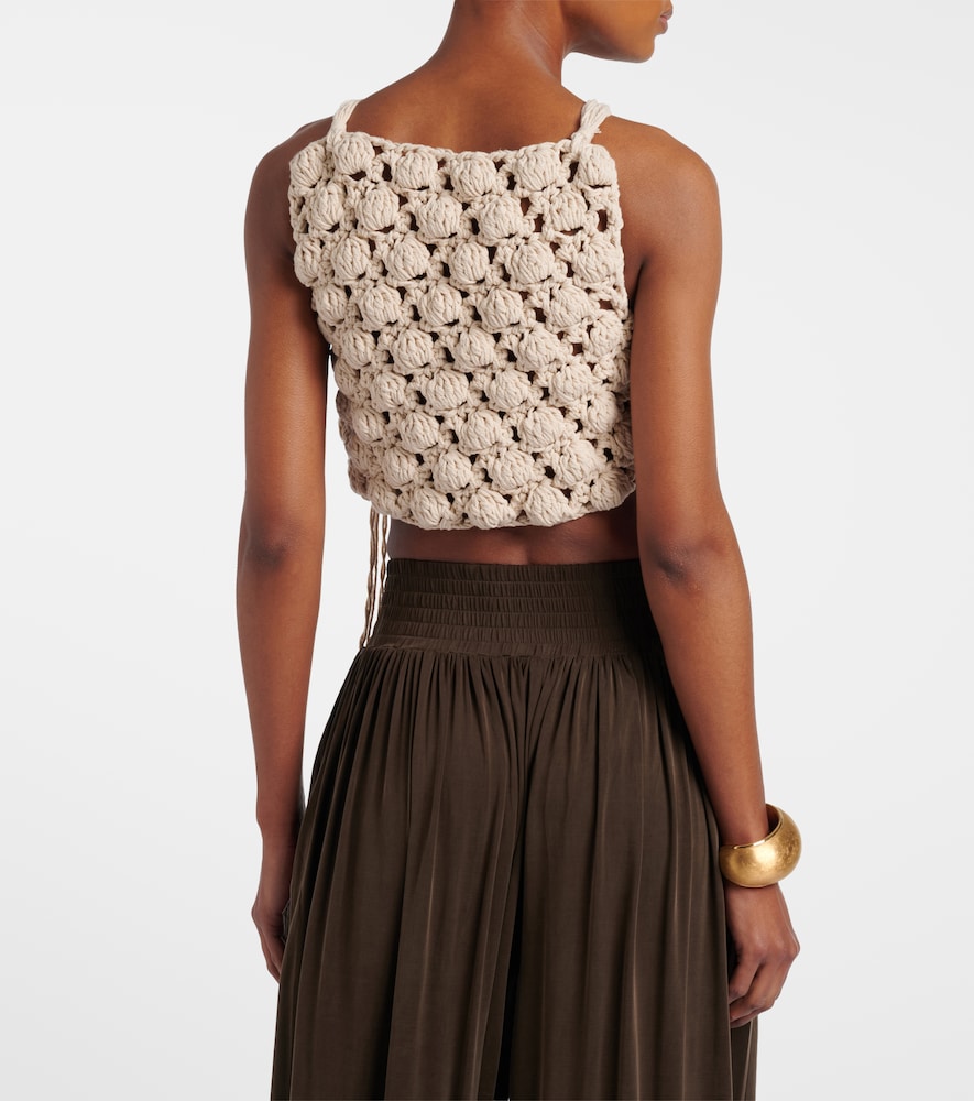 Crochet cotton crop top
