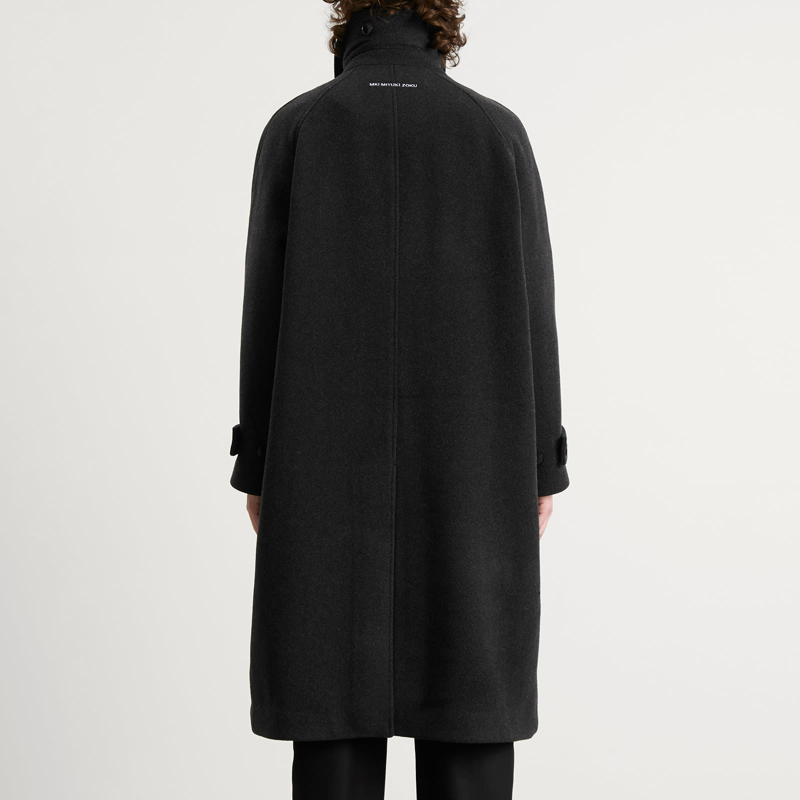 Men's Wool Car Coat Charcoal