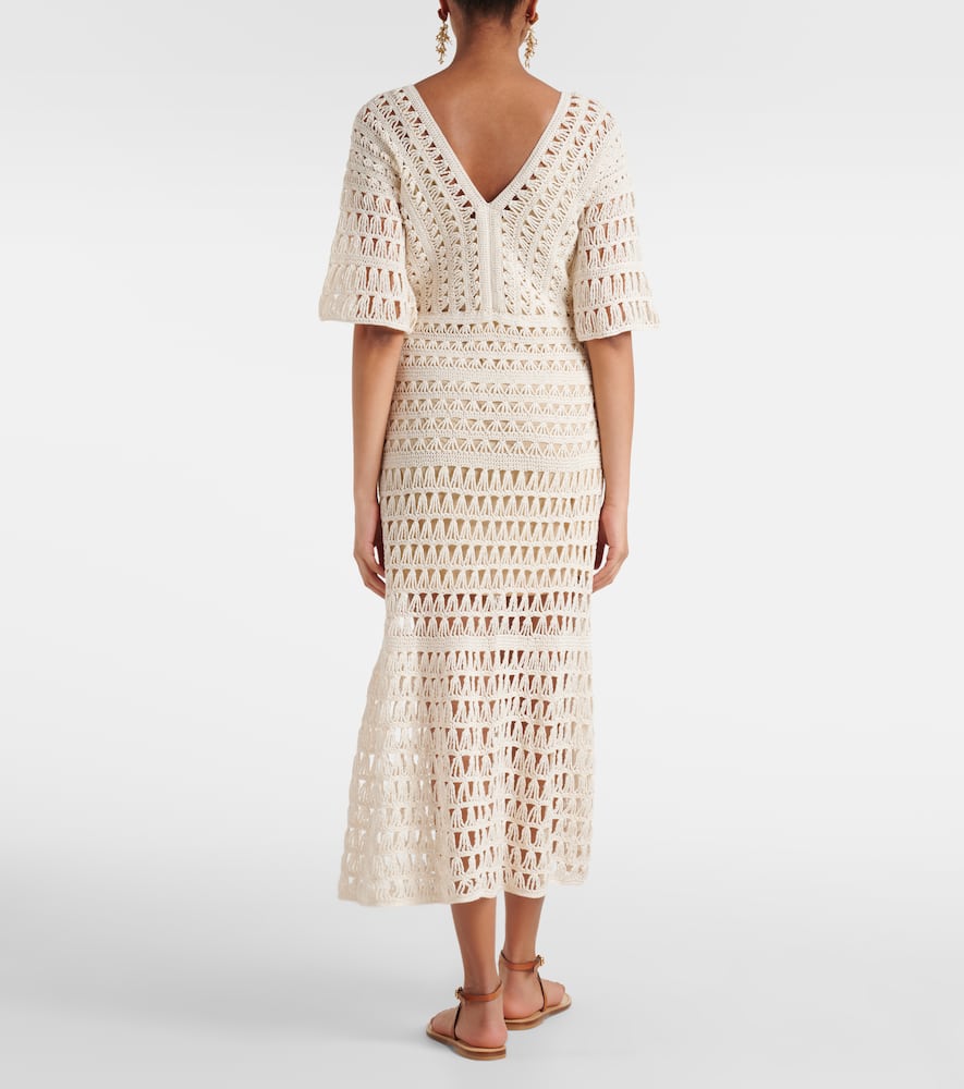 Crochet cotton maxi dress
