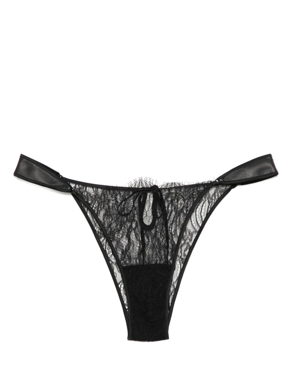 Bow-trim thong - Black